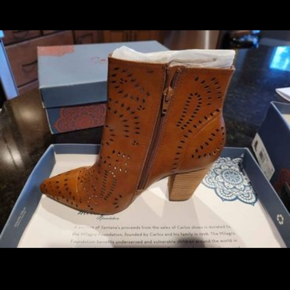 Ladies leather boots size 6.5 - Picture 2 of 3